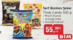 TİNDY CANDY SERT BONBON ŞEKER 500 G  - BAYRAM ŞEKERİ/ÇİKOLATASI
